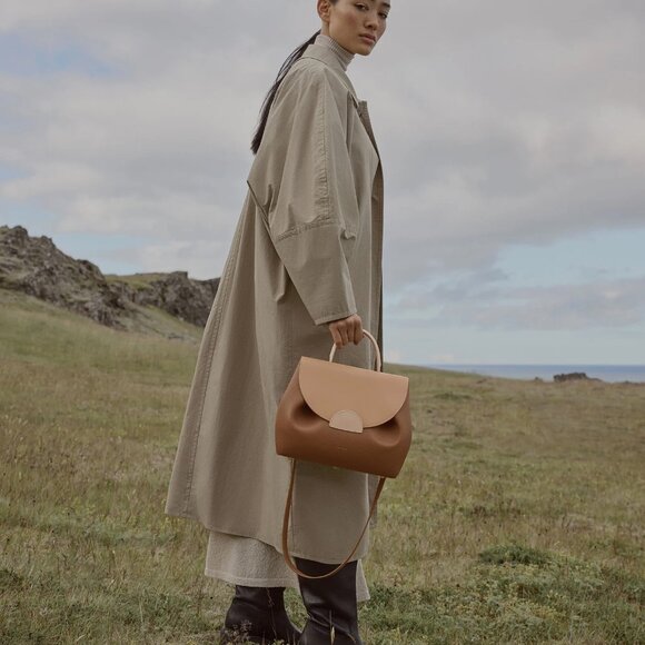 Polene Tan and Brown Shoulder Bag - Picture 2 of 8